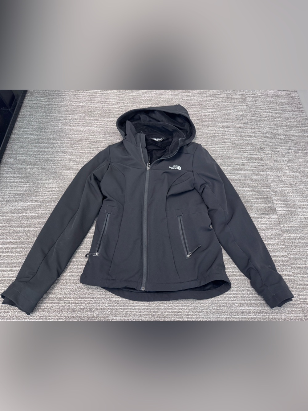 The North Face Black Softshell Hooded Performance Jacket